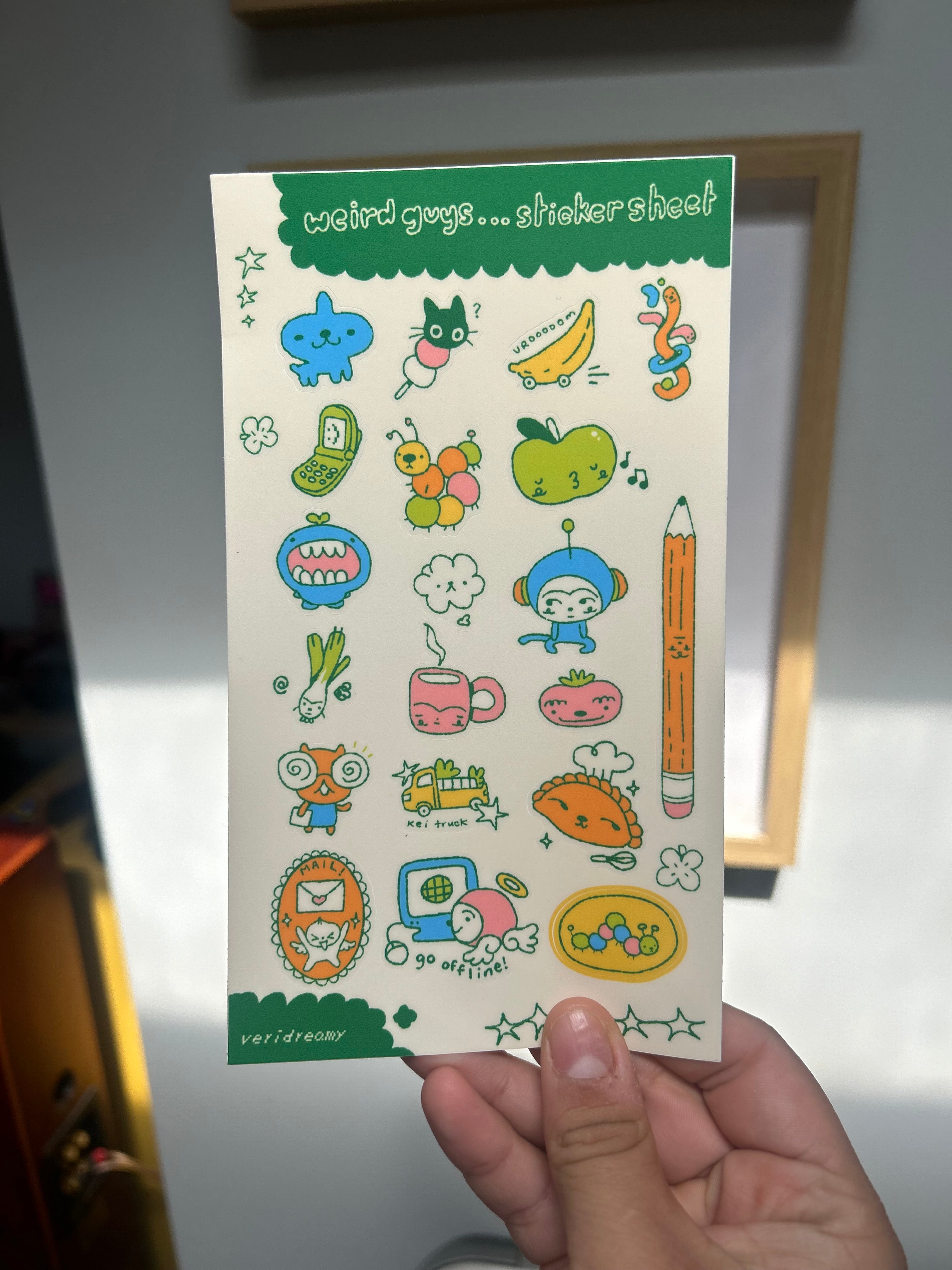 Weird guys sticker sheet 🫵😳