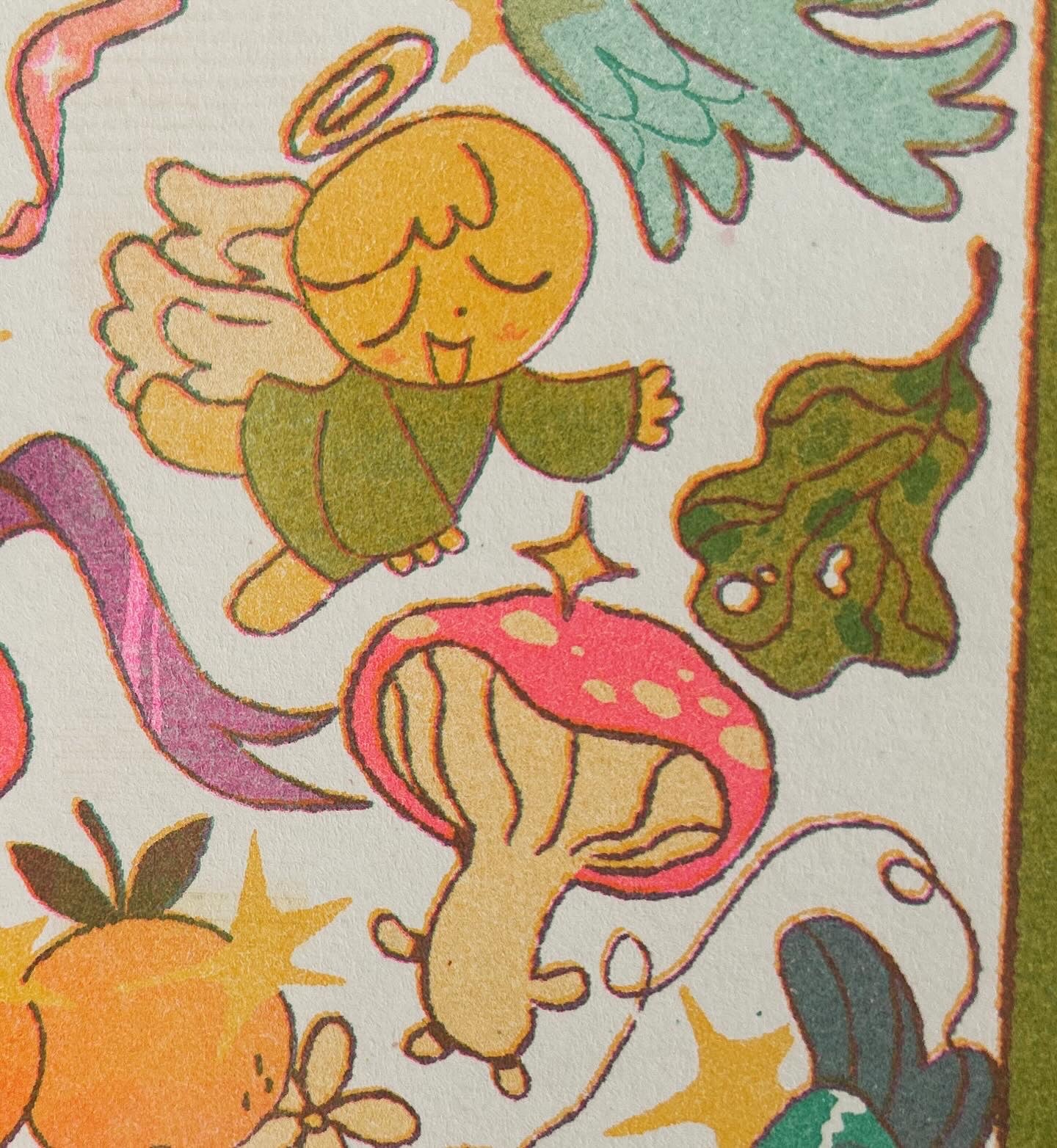 it's the small things - ✂️🪡🕊️ Risograph Print