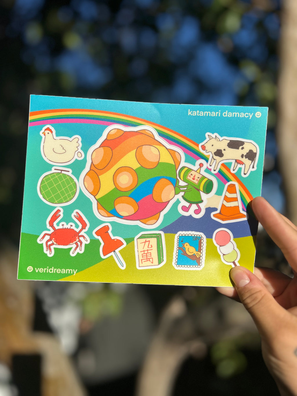 Katamari Damacy sticker sheets 🐄🍡💮