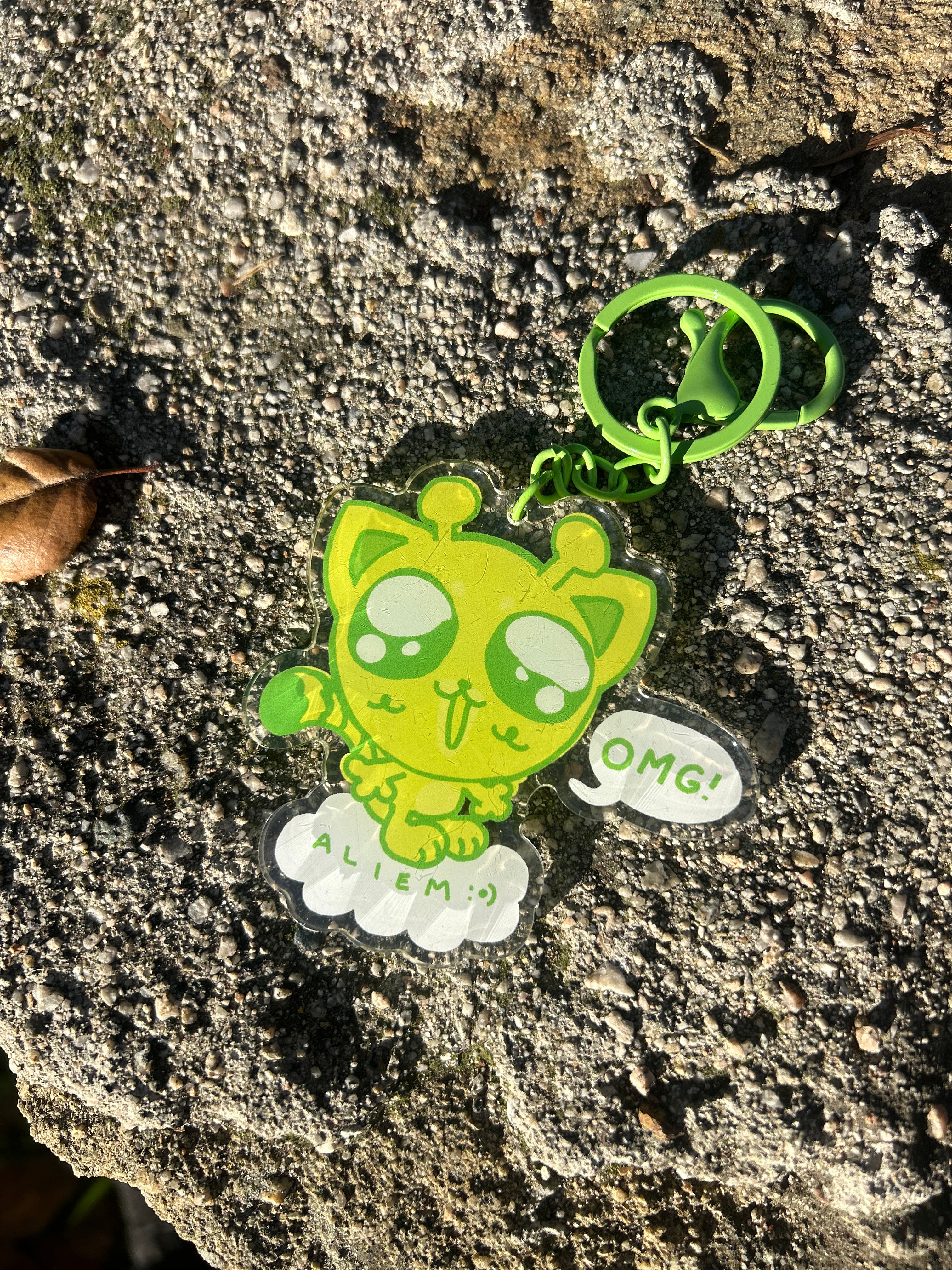 👽 alien kitty keychain 👽