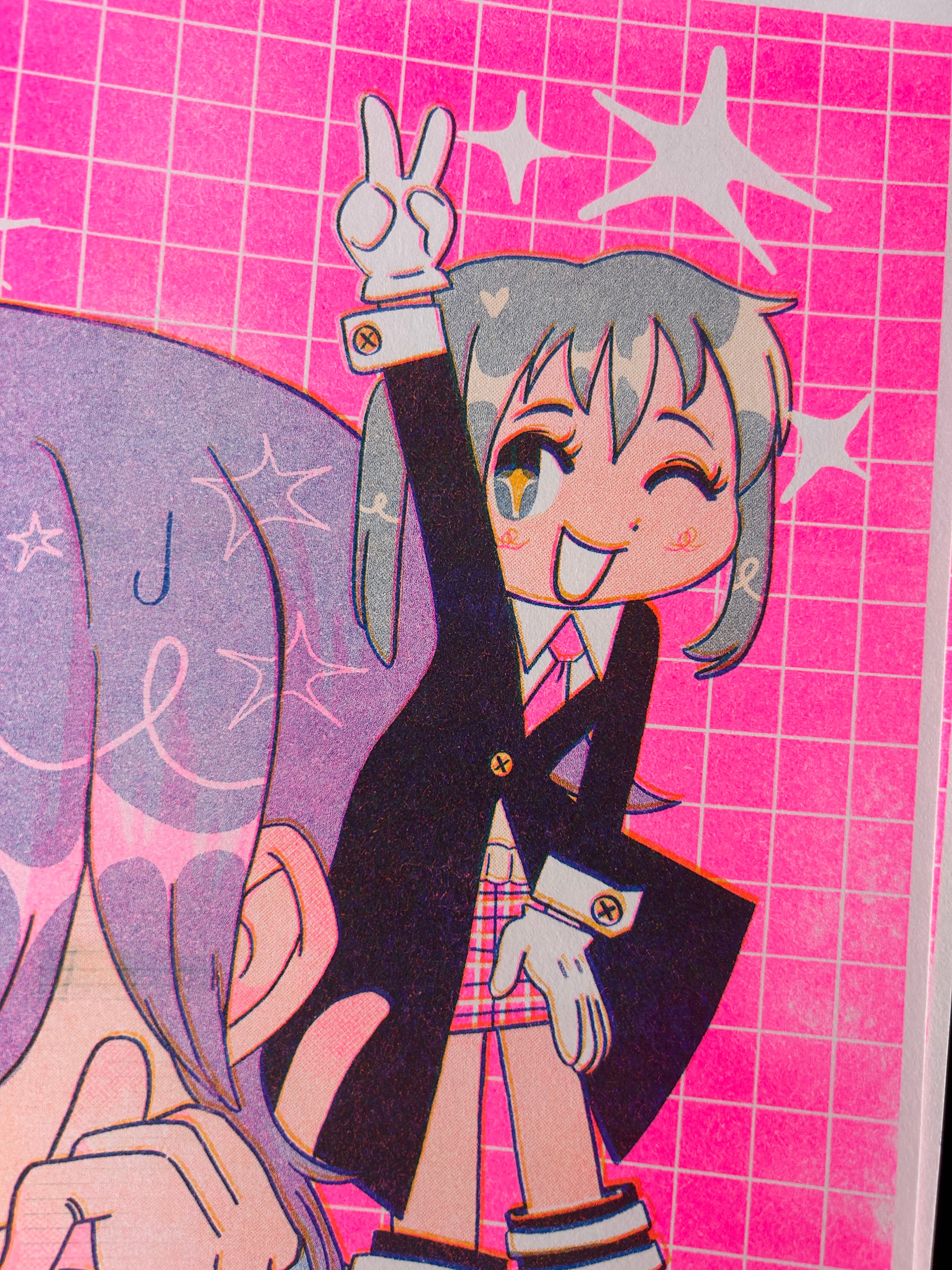 Soul Eater 🫧🫧 Risograph Print